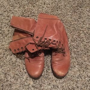 Steve Madden combat brown boots